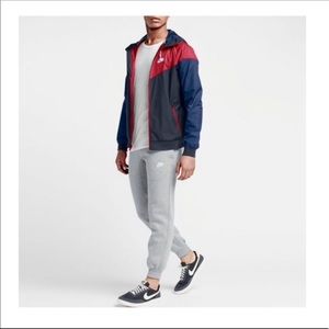 Nike red/blue windbreaker jacket. Used